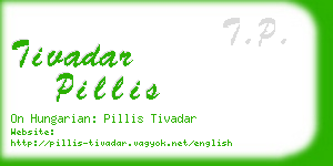 tivadar pillis business card